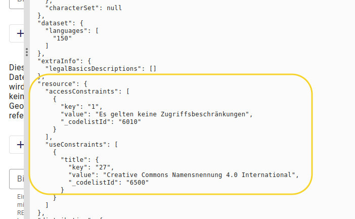 InGrid Editor: JSON-View" InGrid Editor: "JSON-View"