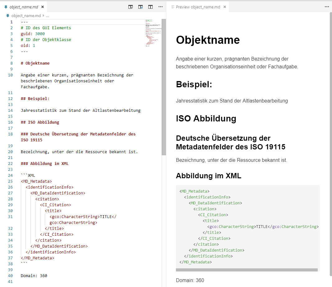 Bearbeitung kontext-sensitive Hilfe mit Markdown und Vorschau Bearbeitung kontext-sensitive Hilfe mit Markdown und Vorschau
