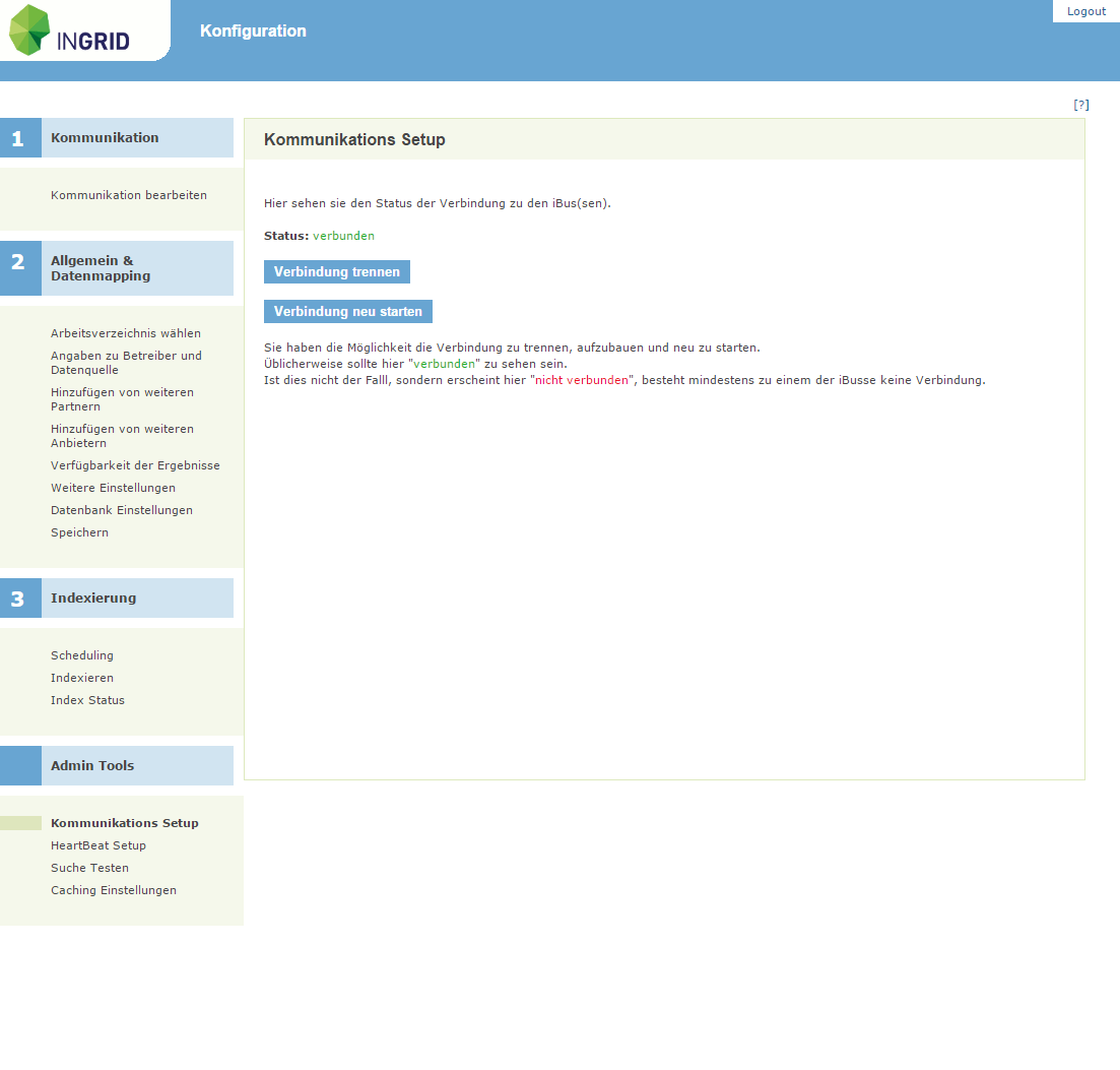 Kommunikations Setup