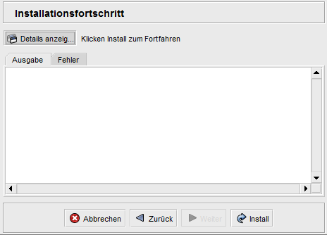 Portal Installer - Ausführung