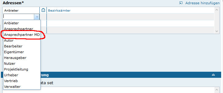 Ansprechpartner Metadaten Ansprechpartner Metadaten