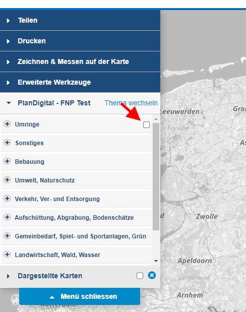 Karten: Neue Option "Mehrfachauswahl" für untergeordnete Layer - Checkbox Karten: Neue Option "Mehrfachauswahl" für untergeordnete Layer - Checkbox