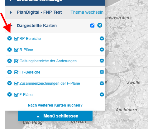 Karten: Neue Option "Mehrfachauswahl" für untergeordnete Layer - Ausgewählte Layer