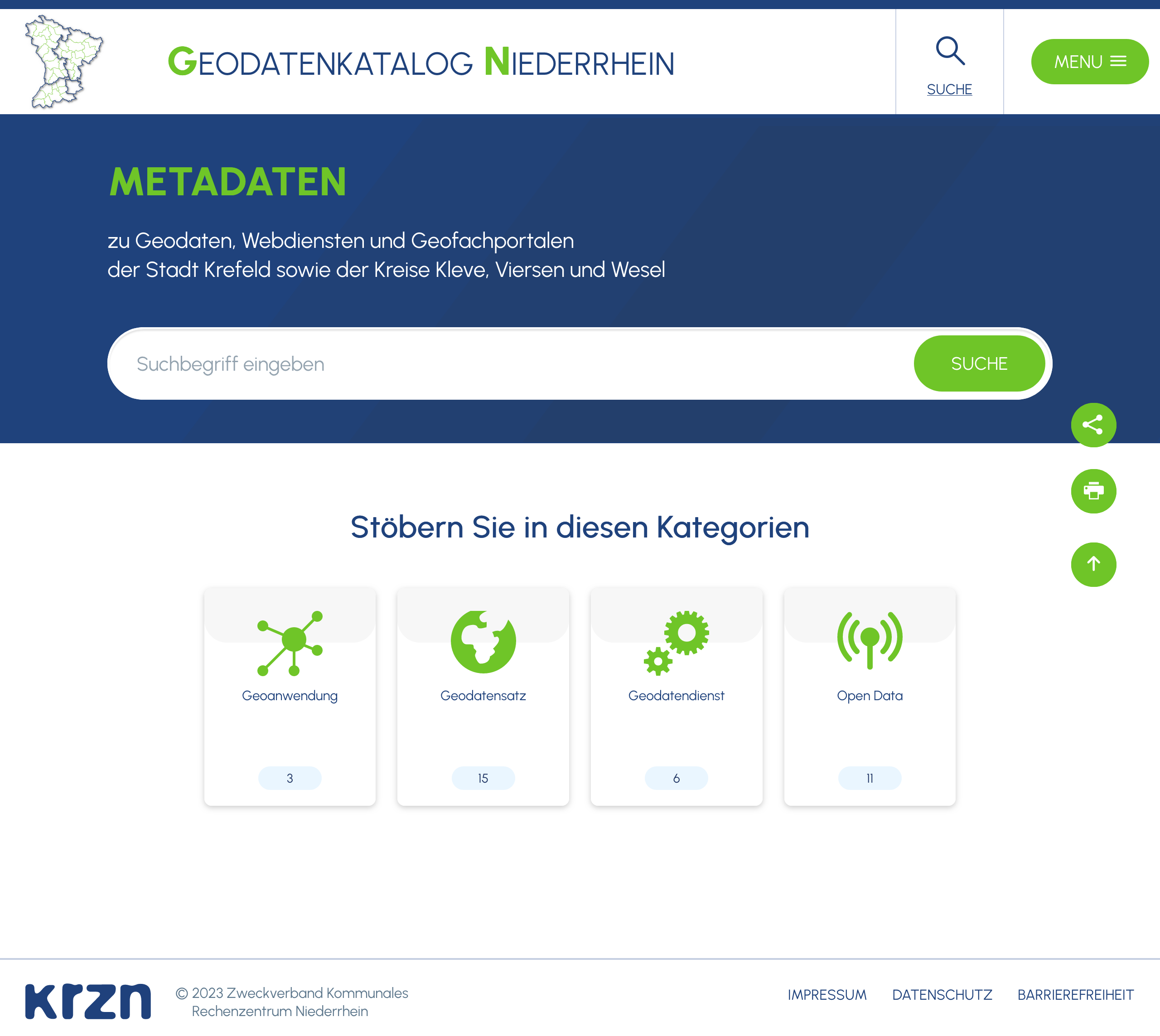 Portal: Layout für das Profil KRZN - Startseite Portal: Layout für das Profil KRZN - Startseite