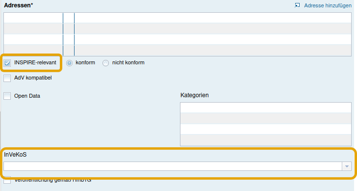 IGE-Classic: "Wenn INSPIRE-Relevant Auswahlliste für InVeKos Datensätze