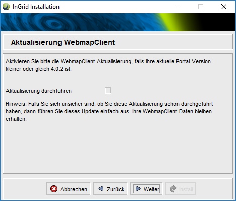 Portal Installer - Webmap Client Update