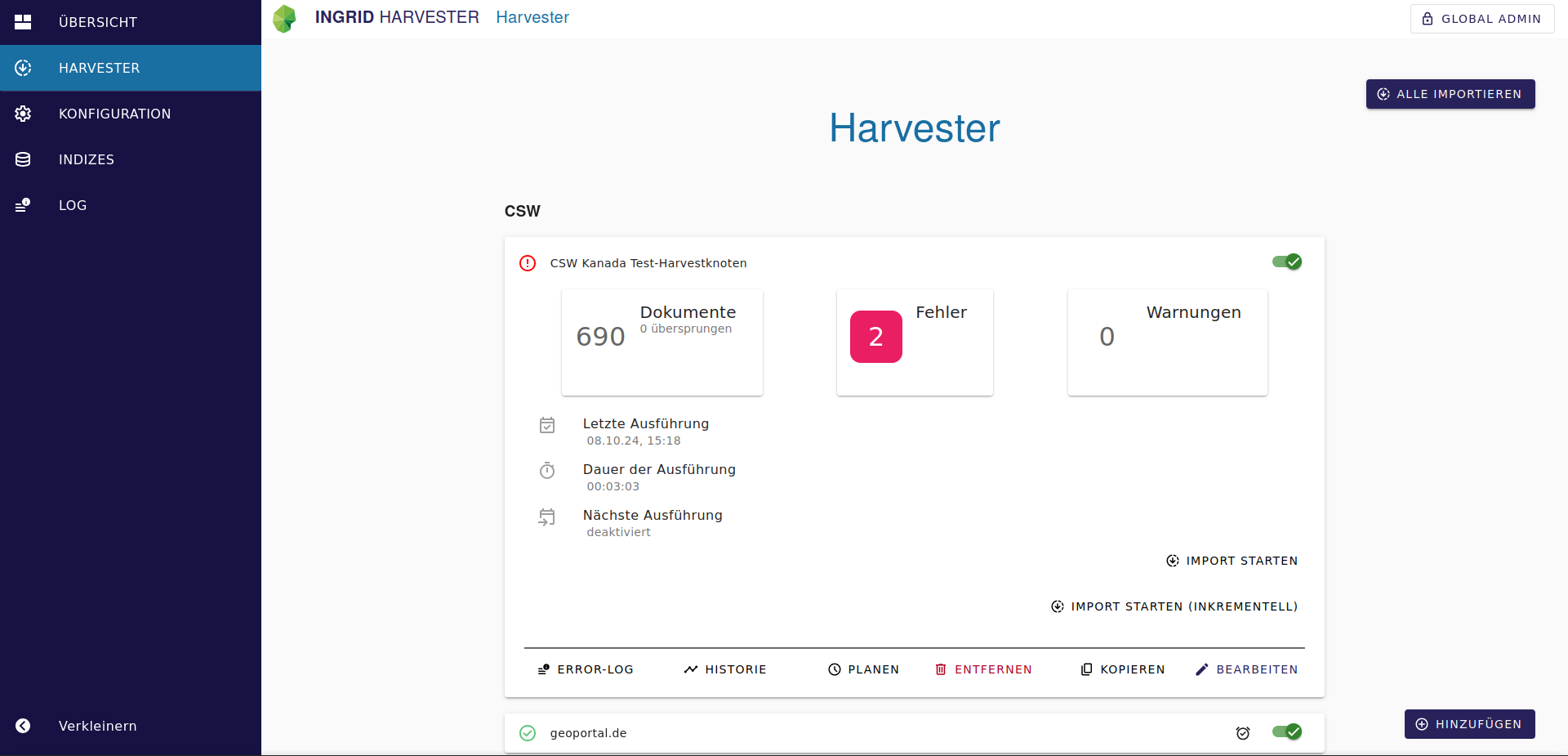 Harvester: "Der Harvester ist nun Teil des InGrid-Projekts" Harvester: "Der Harvester ist nun Teil des InGrid-Projekts"