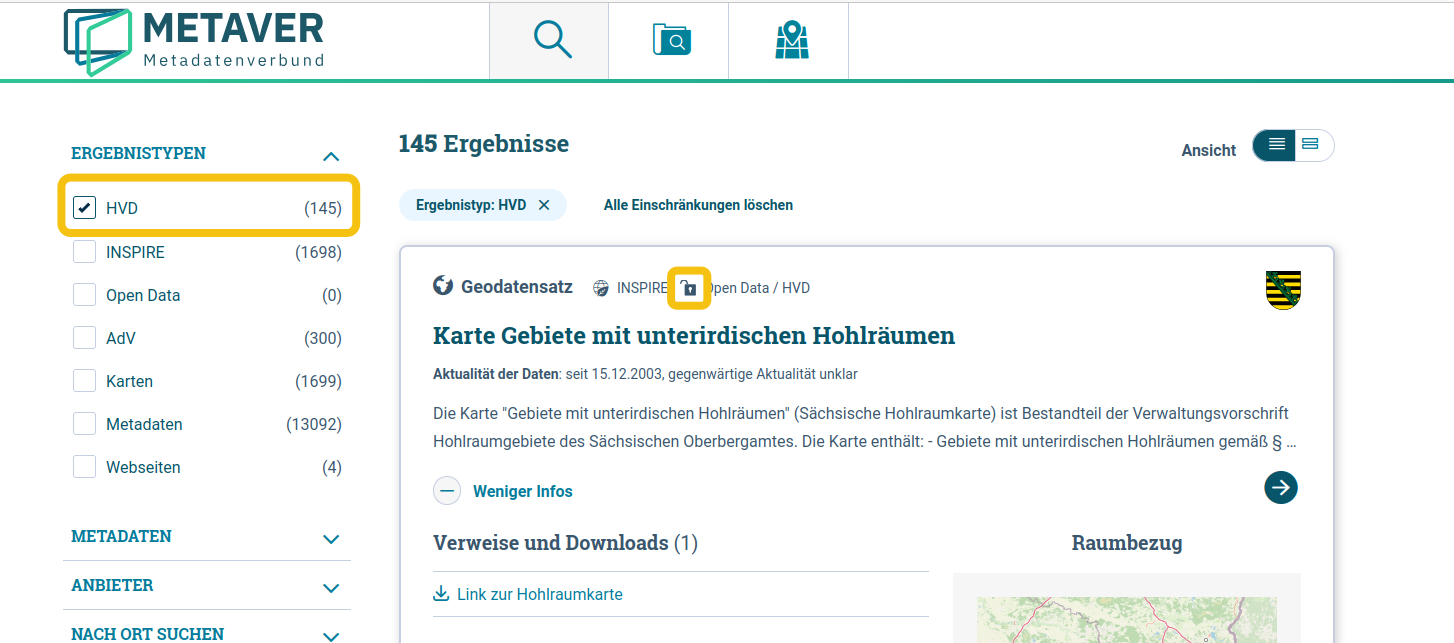 Portal Suche: "HVD-Darstellung im Portal" Portal Suche: "HVD-Darstellung im Portal"